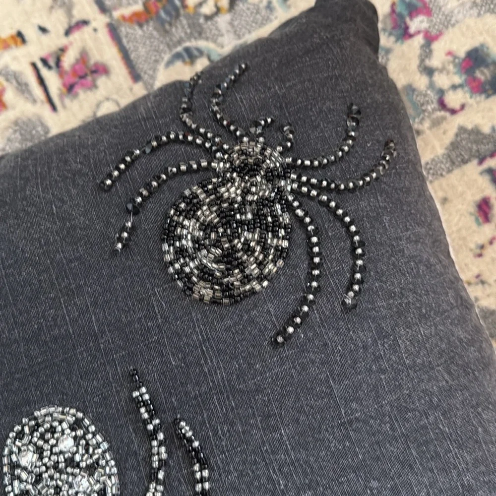 NWT Saatvik Halloween/Spider Pillow